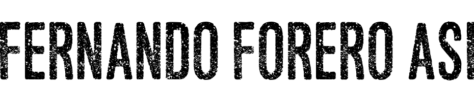 Fernando Forero Asfalto cкачати шрифт безкоштовно